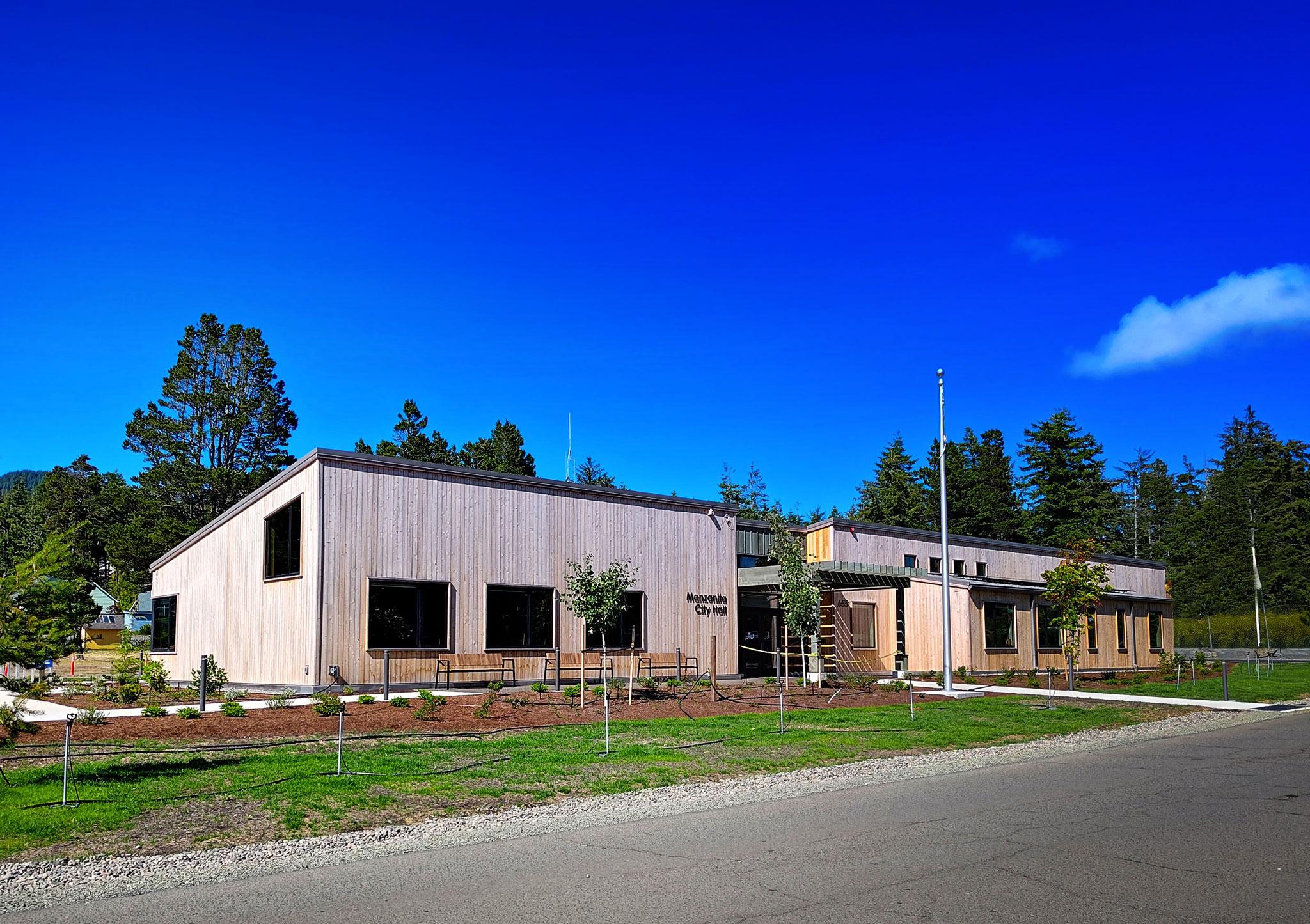 Photograph of Manzanita City Hall taken July 2025